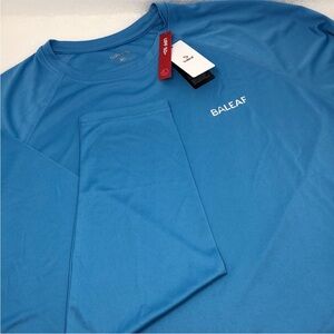 NEW Baleaf Shirt UPF 50+ Sky Blue Long Sleeve Athletic Activewear Size 3XL